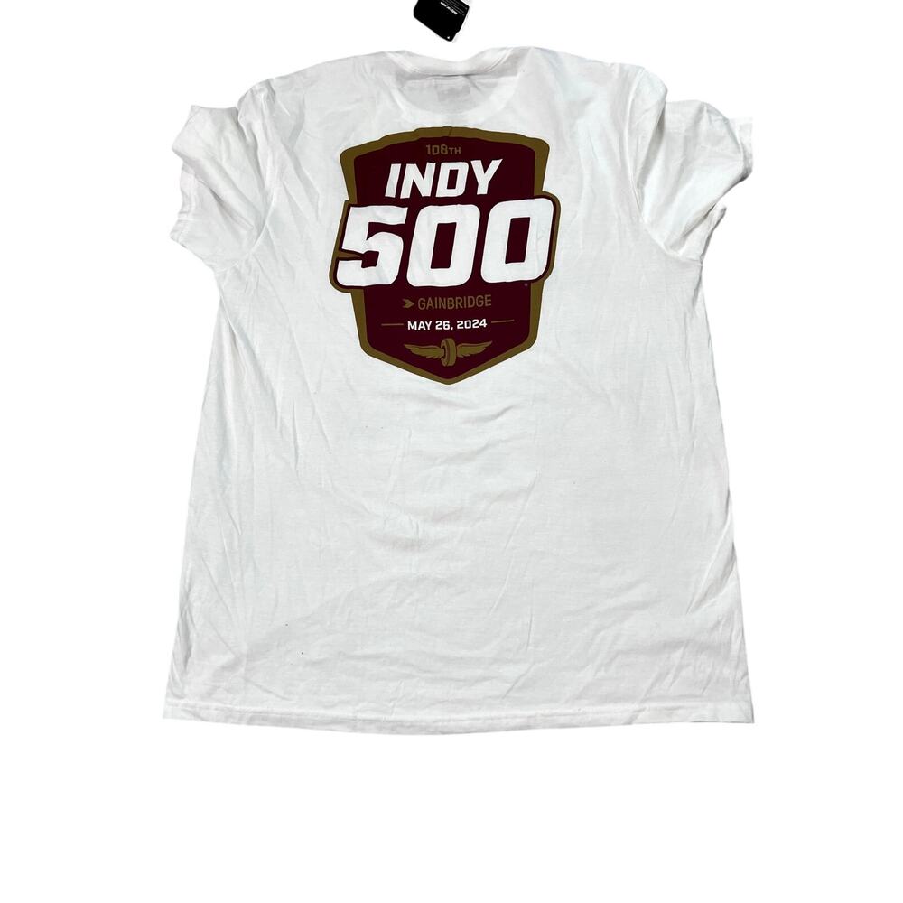 108th Indy 500 Gainbridge May 2024 T Shirt Sz L